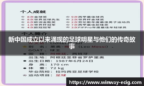 新中国成立以来涌现的足球明星与他们的传奇故事